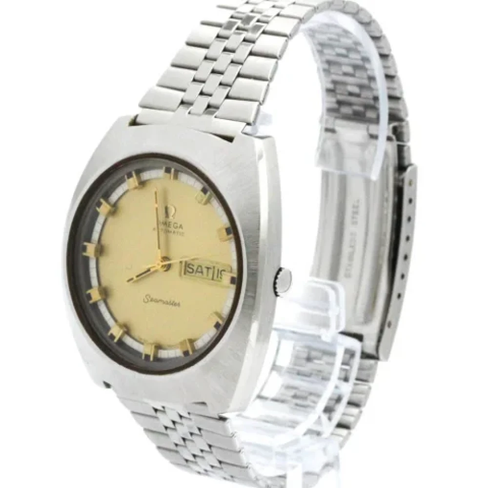 Omega Vintage Pre-owned Guld klockor Yellow, Herr