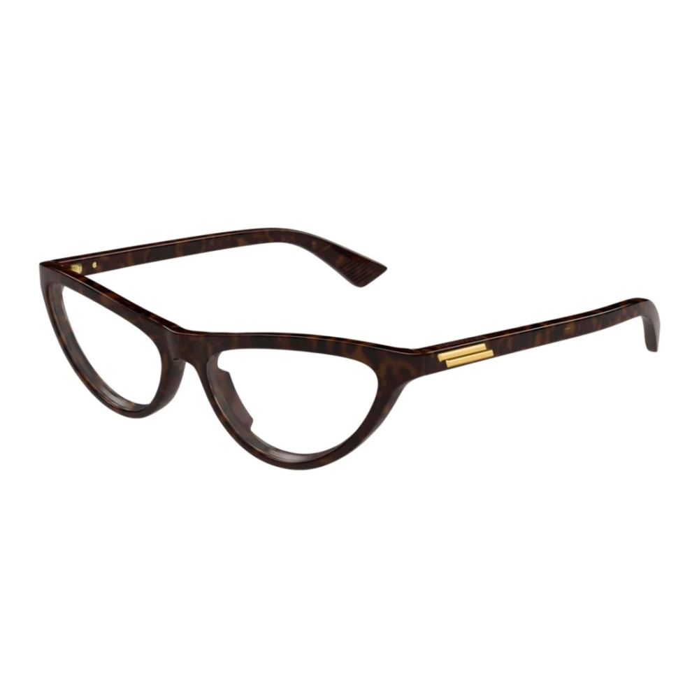 Bottega Veneta Unisex Brown Cat Eye Eyeglasses