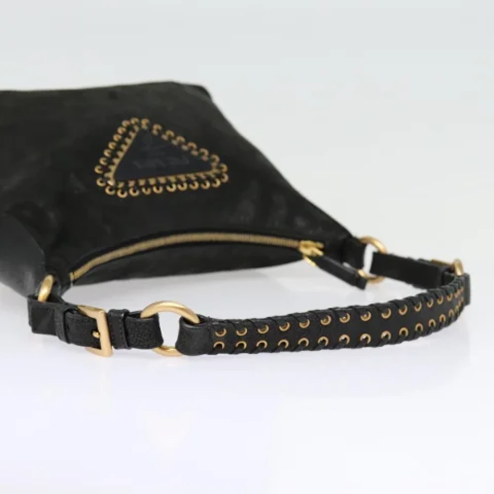 Prada Vintage Pre-owned Leather prada-bags Black Dames