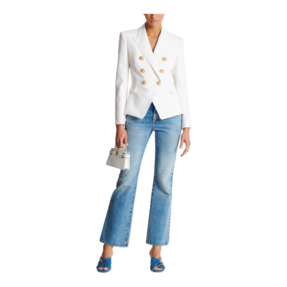 Balmain Blazers White Dames