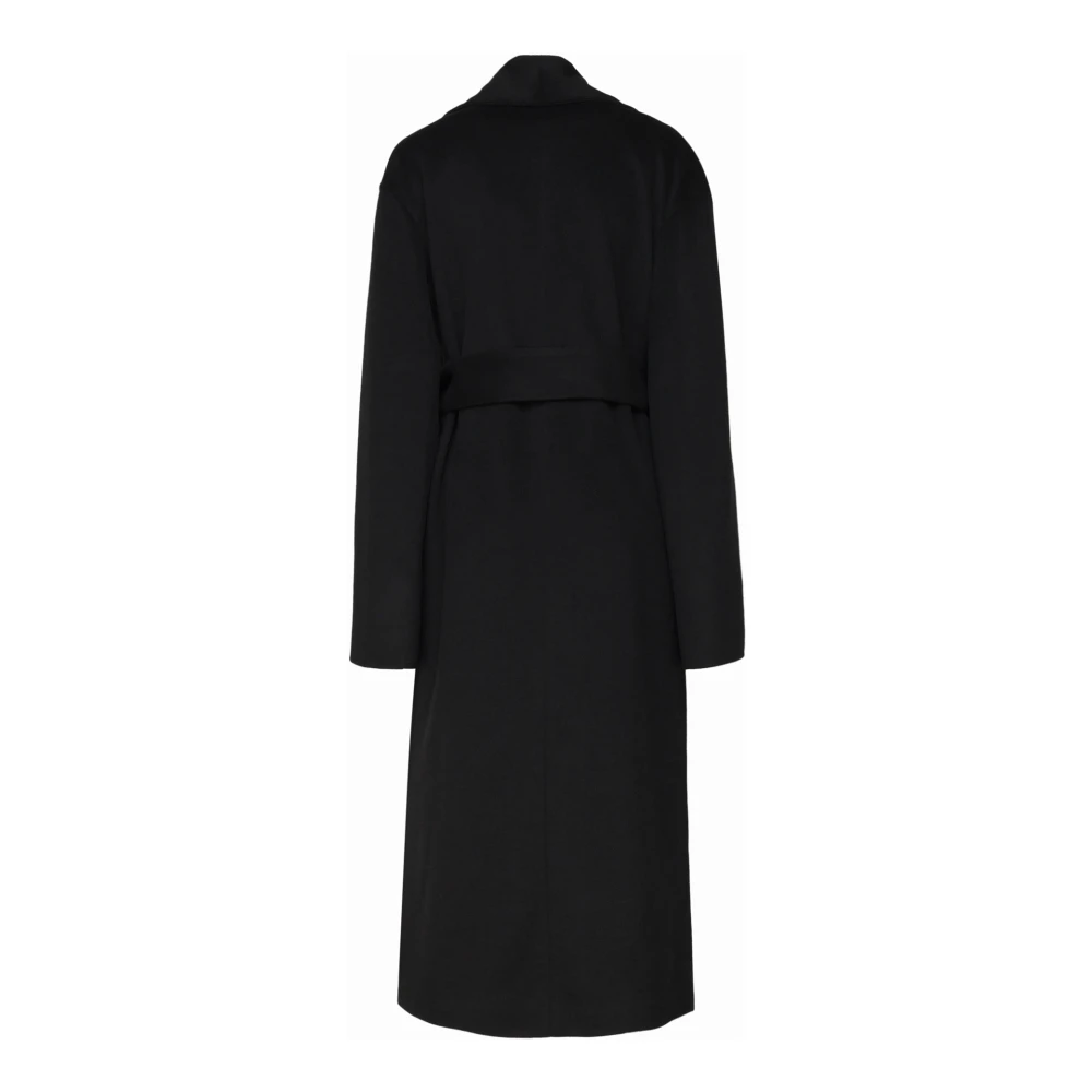 Mariuccia Milano Zwarte Jas Gewaad Stijl Black Dames