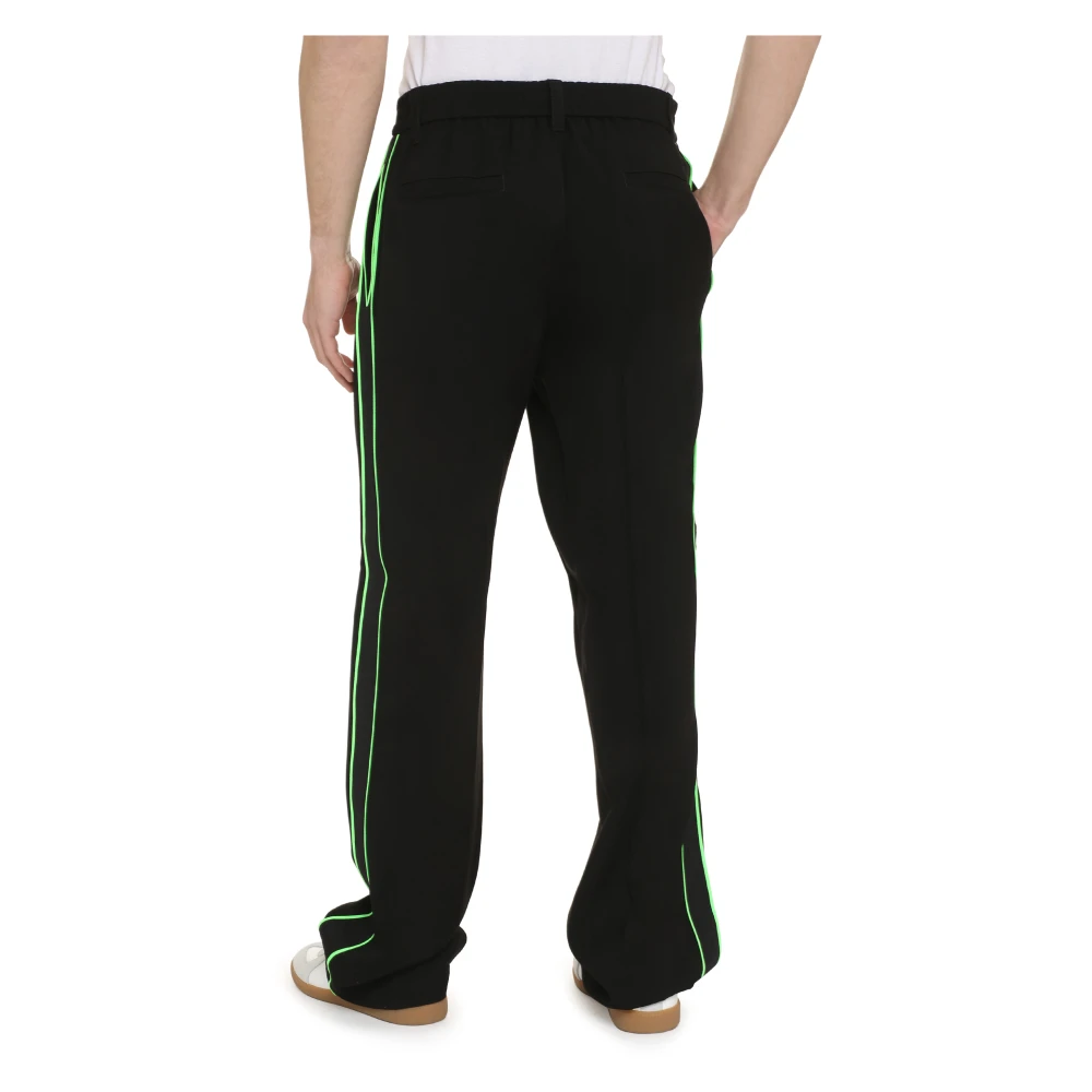Versace Gestreepte trainingsbroek Black Heren