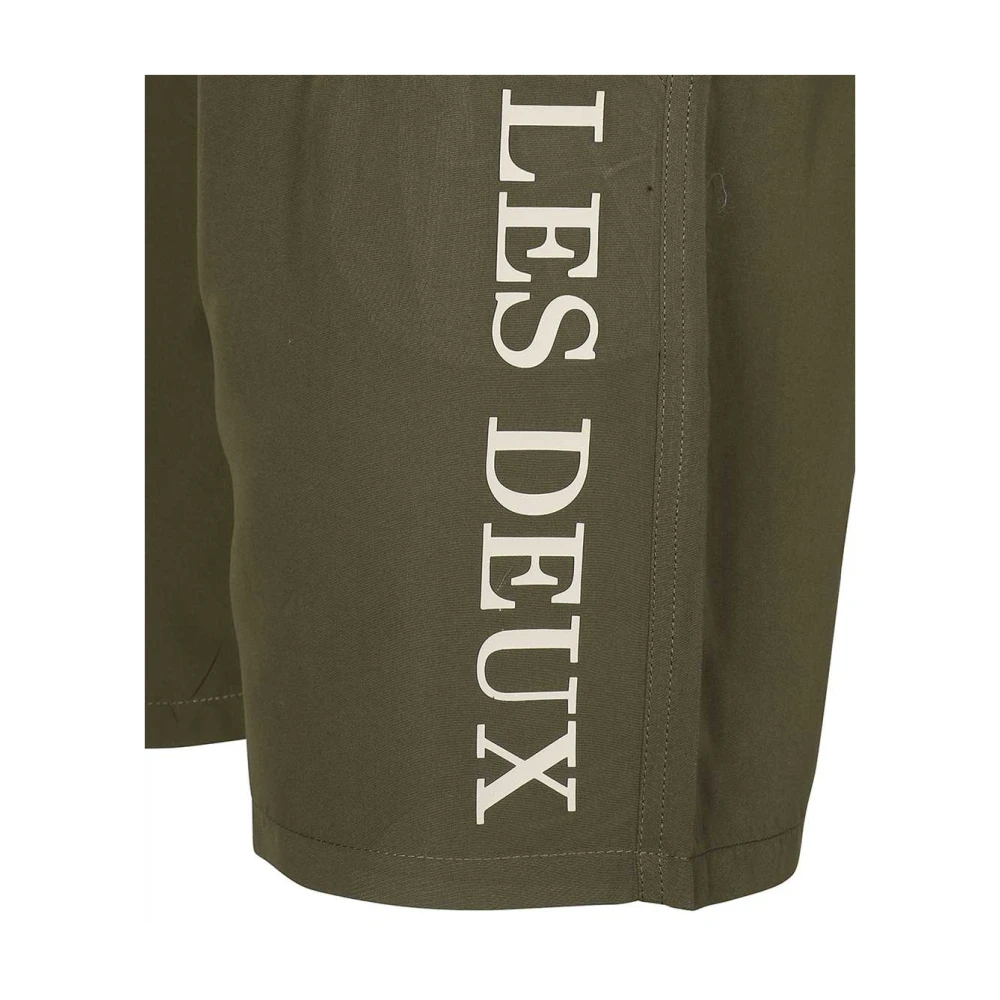 Les Deux Zwembroek met print en verstelbare taille Green Heren