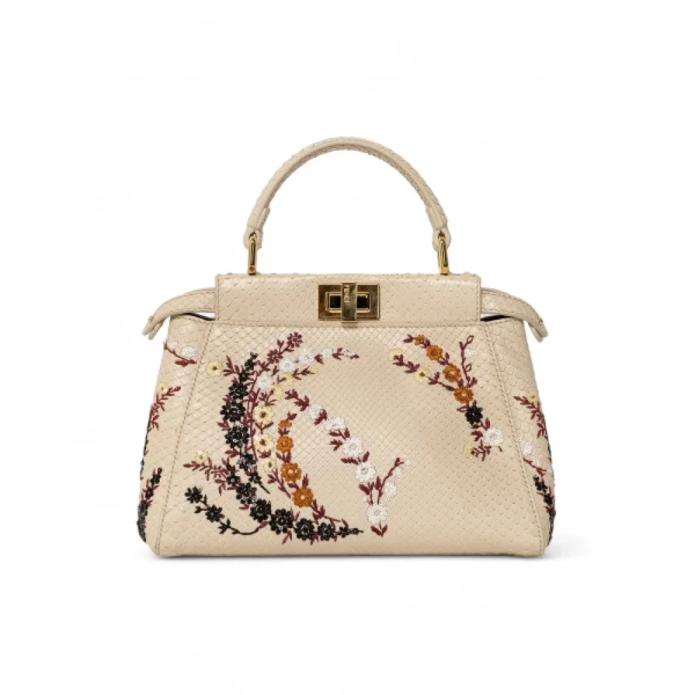 Fendi Vintage Pre-owned Fabric crossbody-bags Beige Dames