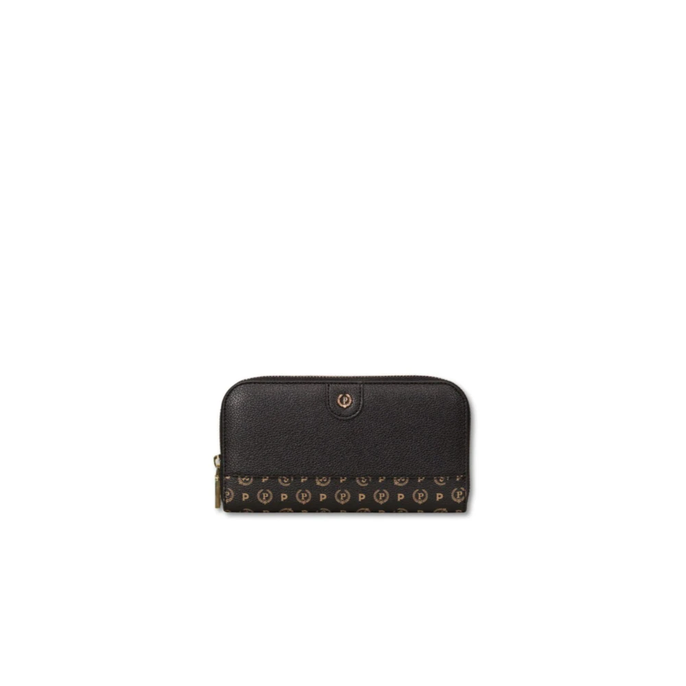 Pollini Black Wallets & Cardholders, Female, One Size, Zip-Around Wallet