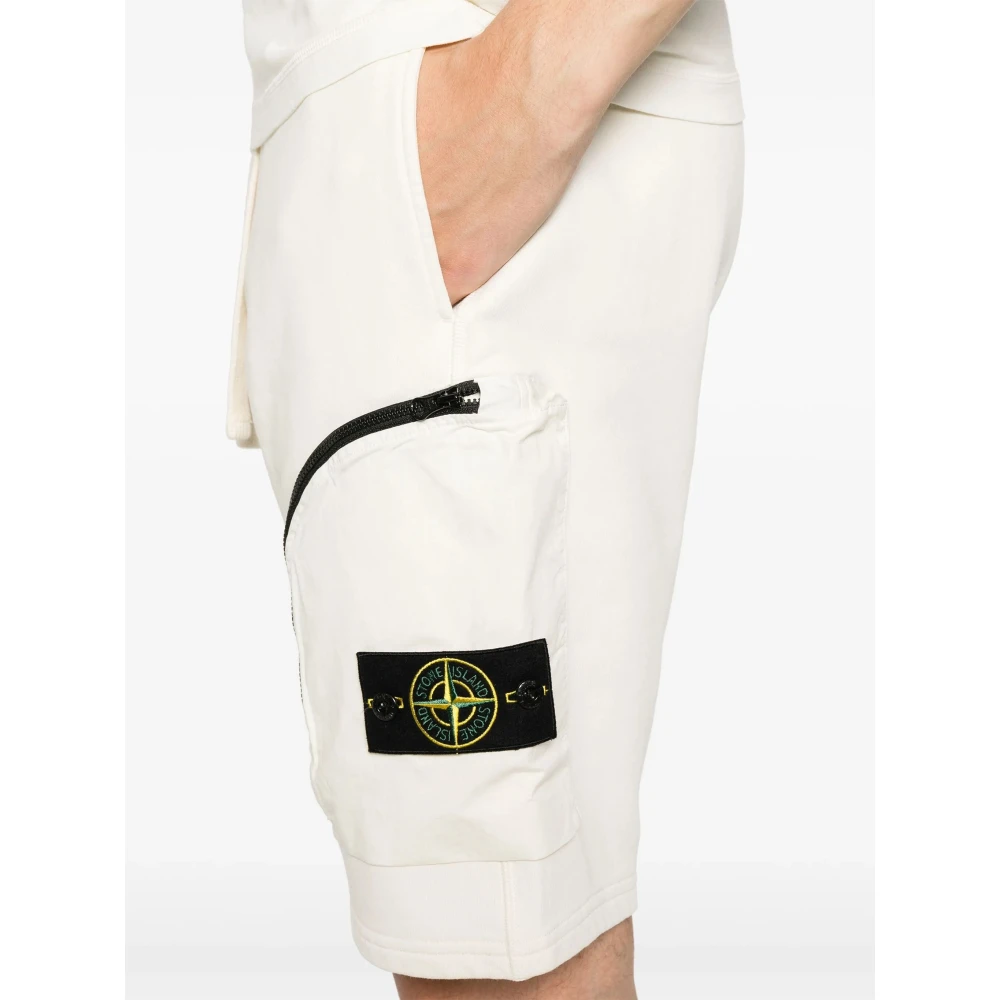 Stone Island Casual Zomer Shorts Beige Heren