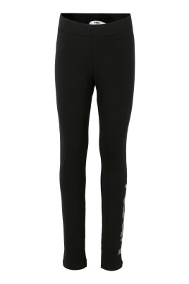 leggings-en-coton-noir-avec-logo-gris