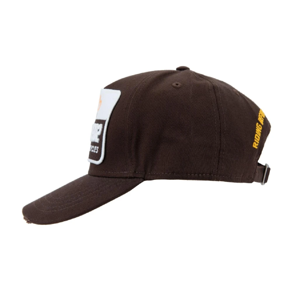 Dsquared2 Vintage Baseballpet met gesp Brown Unisex