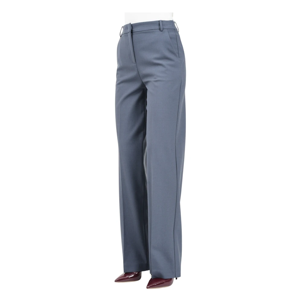 PATRIZIA PEPE Elegante Grijze Straight Leg Broek Gray Dames