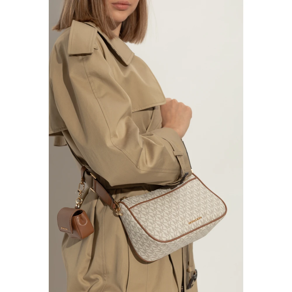 Michael Kors Jet Set Schoudertas Beige Dames