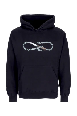 Svart Logo Chain Hoodie