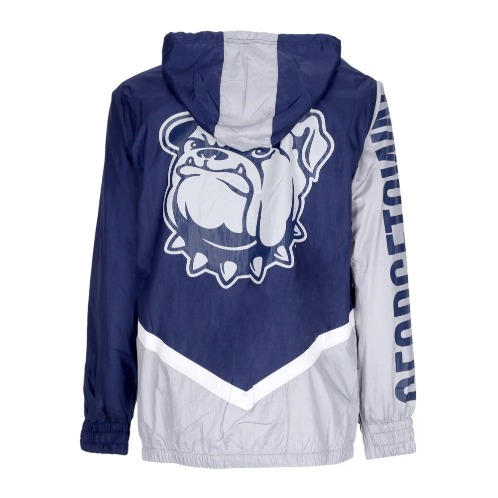Mitchell & Ness Georgetown Hoyas Windbreaker Jas Blue Heren