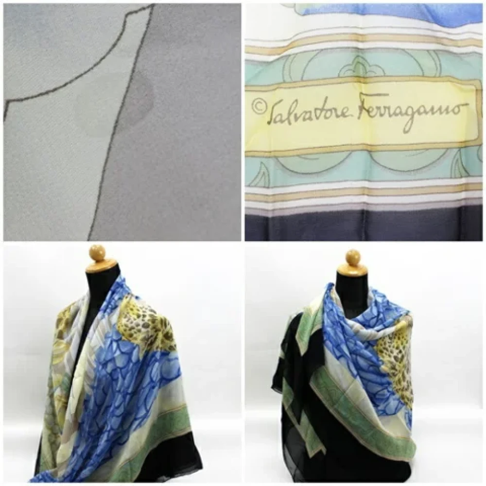 Salvatore Ferragamo Pre-owned Silk scarves Multicolor Dames