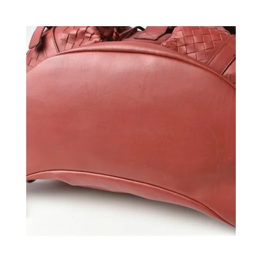 Bottega Veneta Vintage Pre-owned Leather backpacks Red Dames