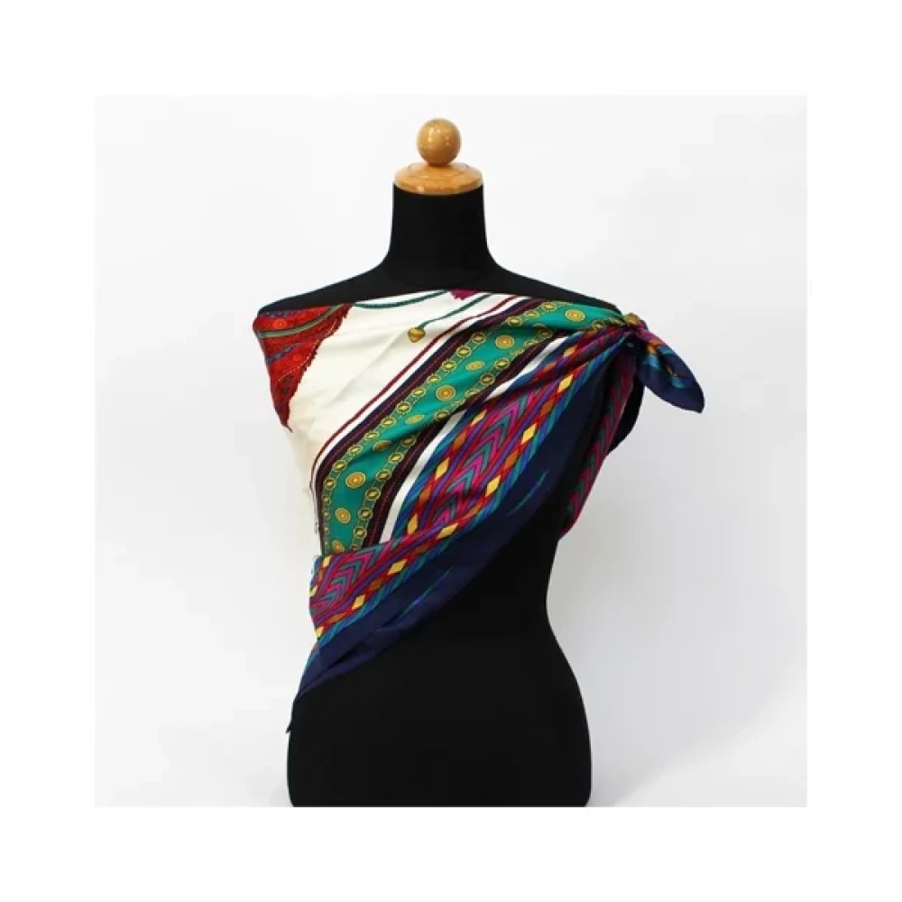 Celine Vintage Pre-owned Silk scarves Multicolor Dames