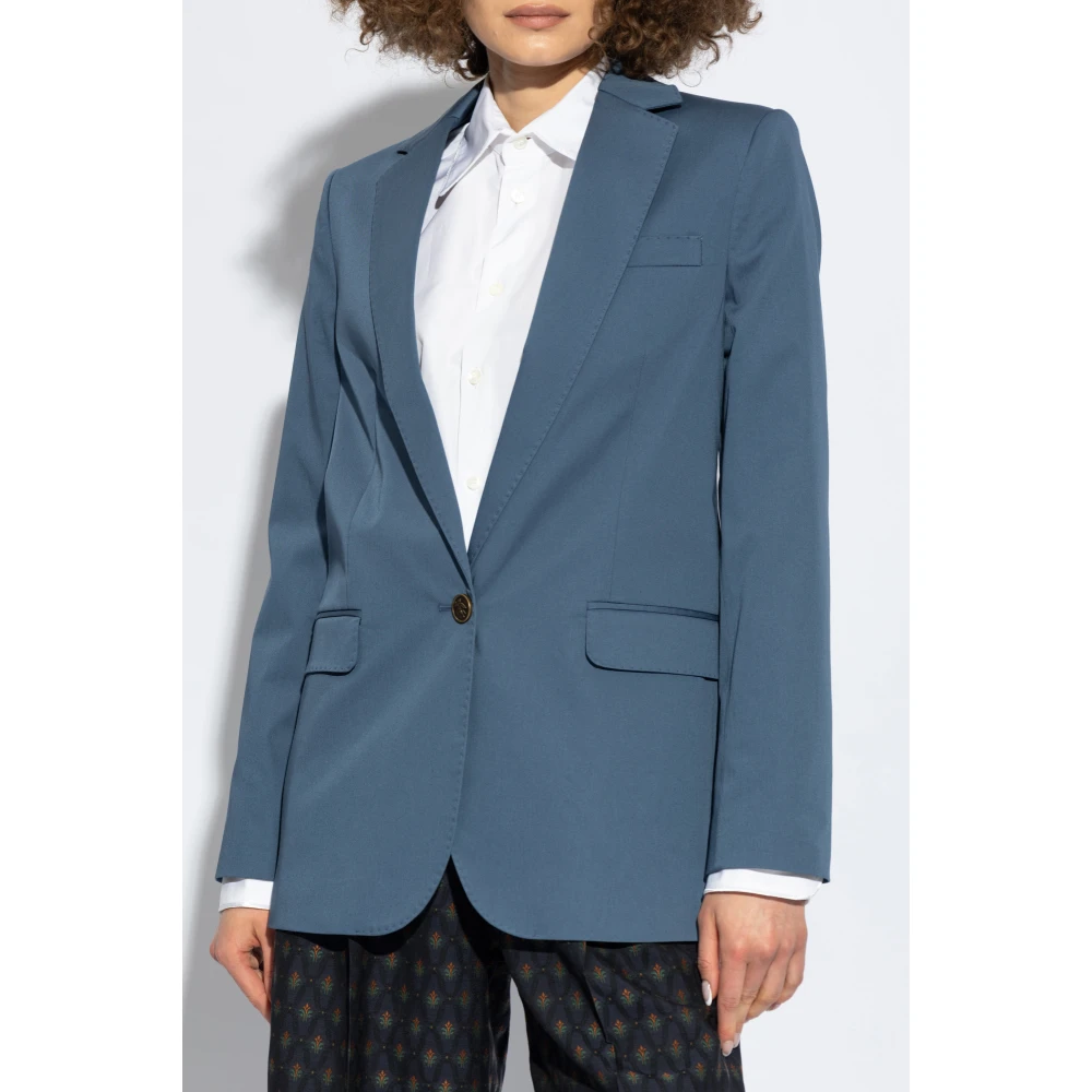 ETRO Blazer met open revers Blue Dames