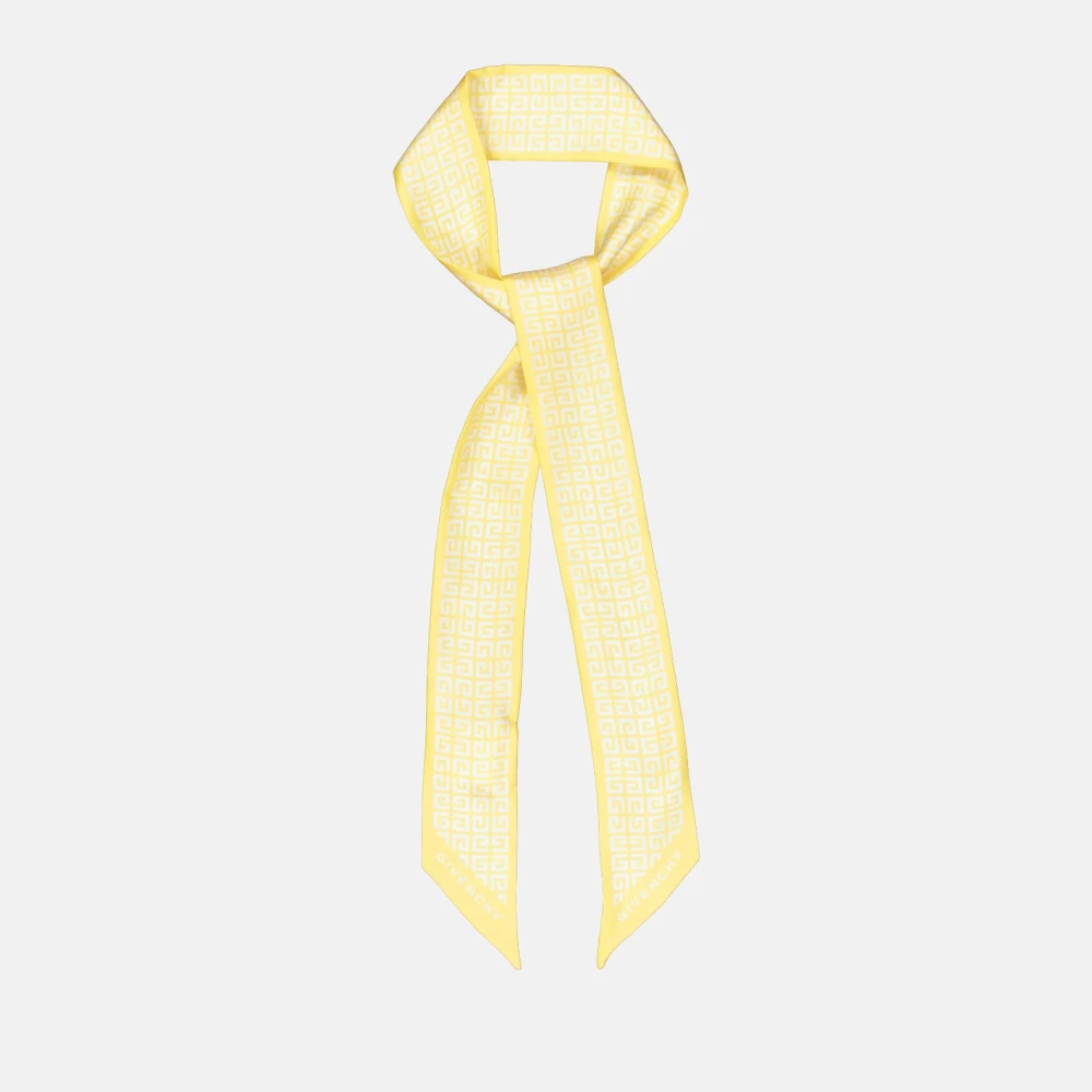 Givenchy Zijden 4G Print Bandeau Yellow Dames