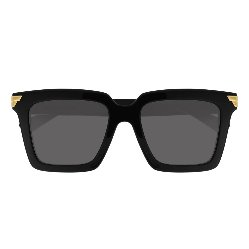 Bottega Veneta Unisex Black Sunglasses, 53 Mm, Square Sunglasses