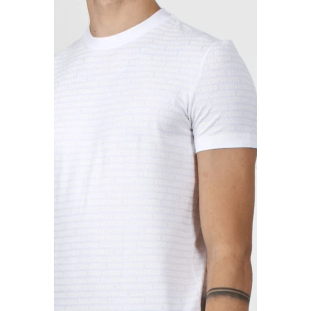 Dsquared2 Heren Ronde Hals T-Shirt White Heren