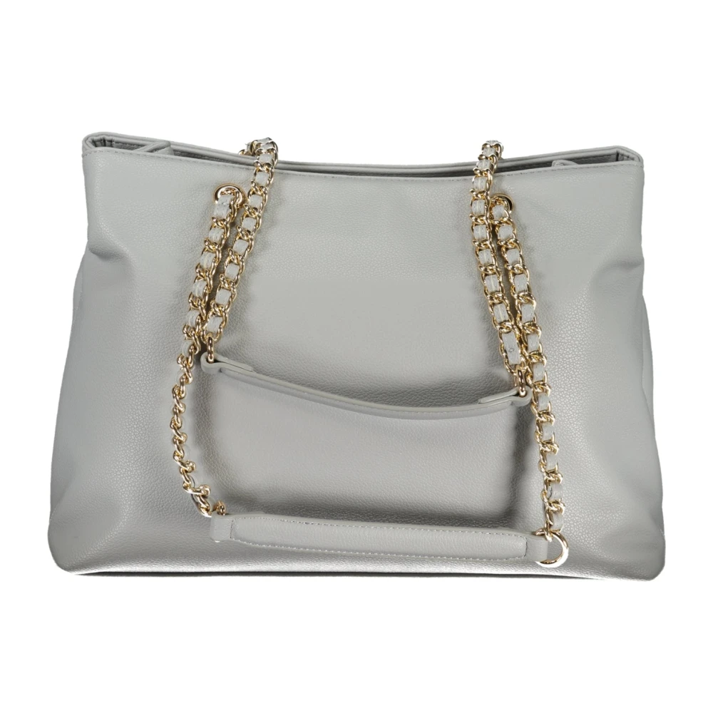 Valentino by Mario Valentino Grijze Schoudertas met Ketting en Ritssluiting Gray Dames