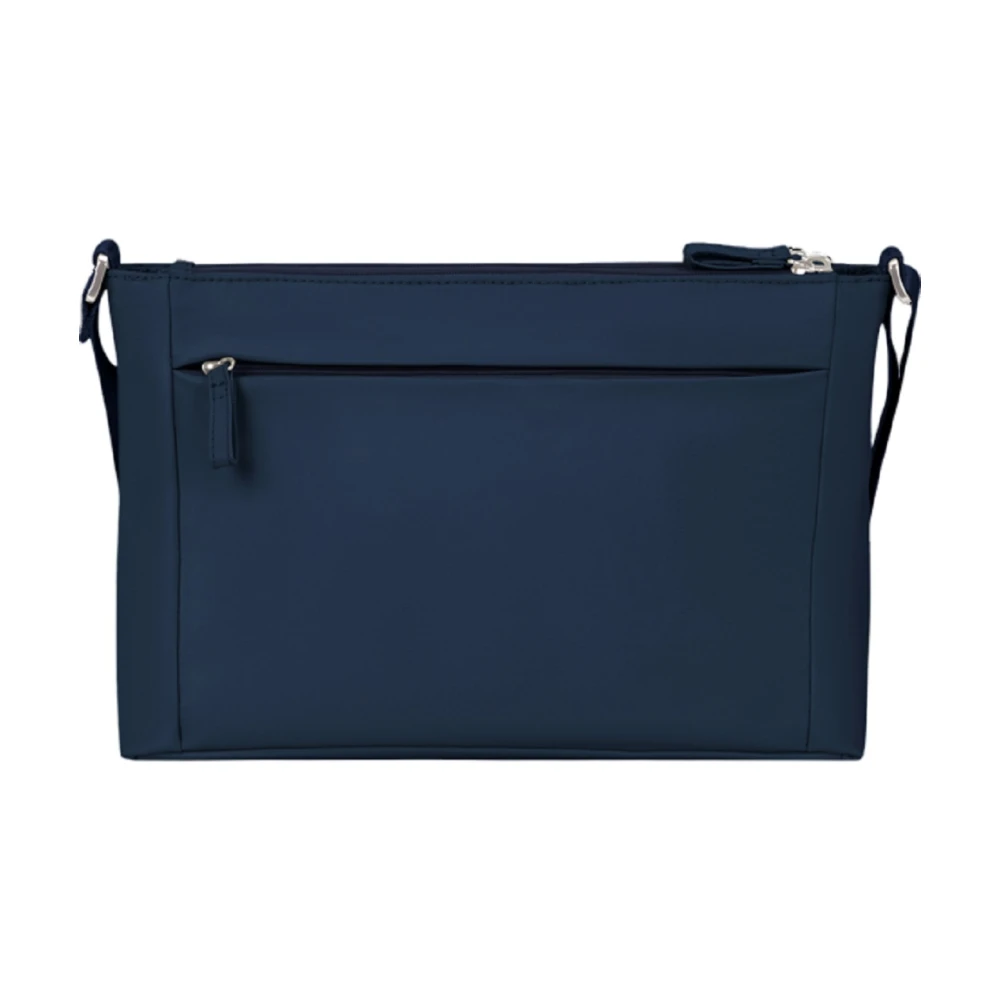 Samsonite Blauwe Nylon Schoudertas met Zakken Blue Dames