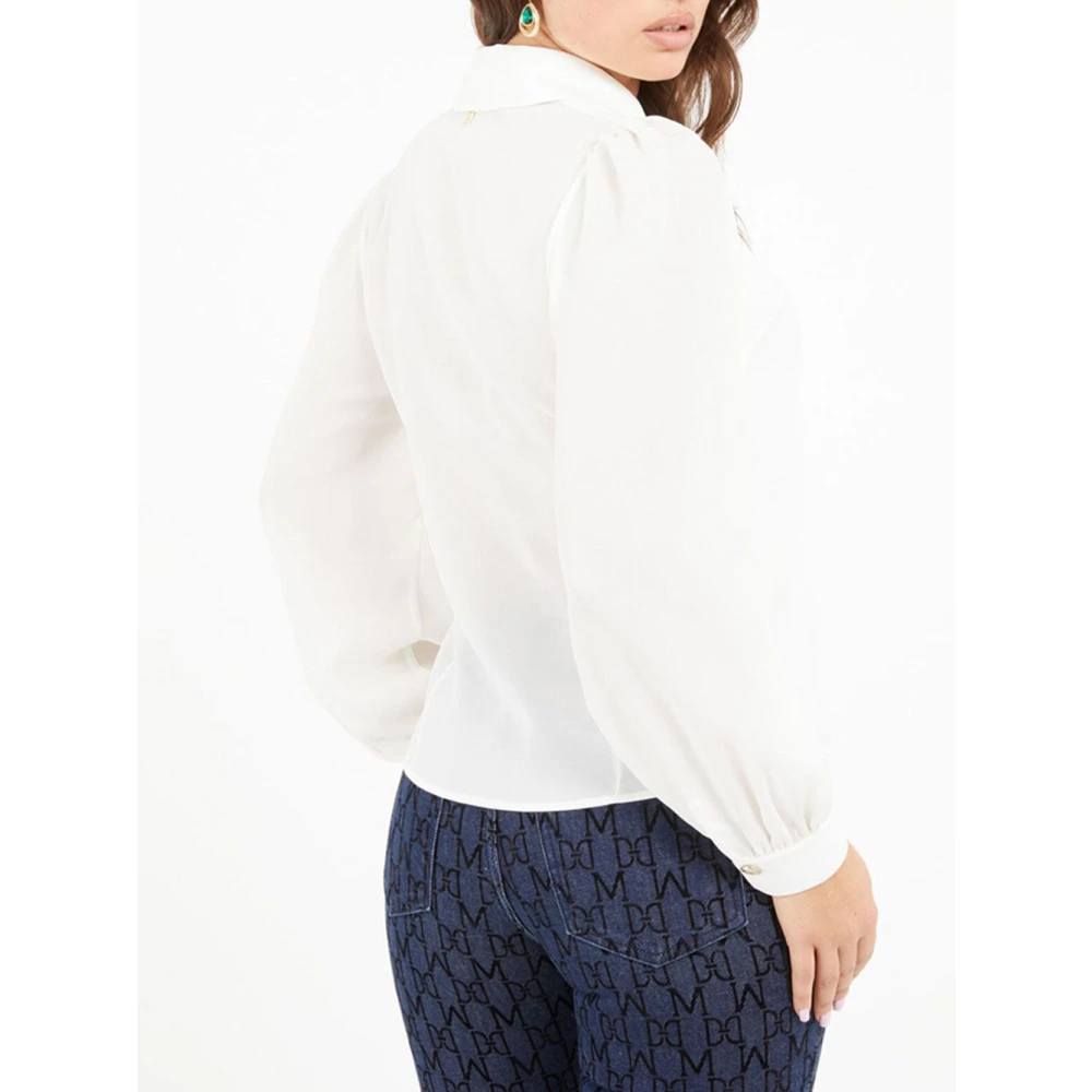 Guess Cora Blouse met Lange Mouwen White Dames