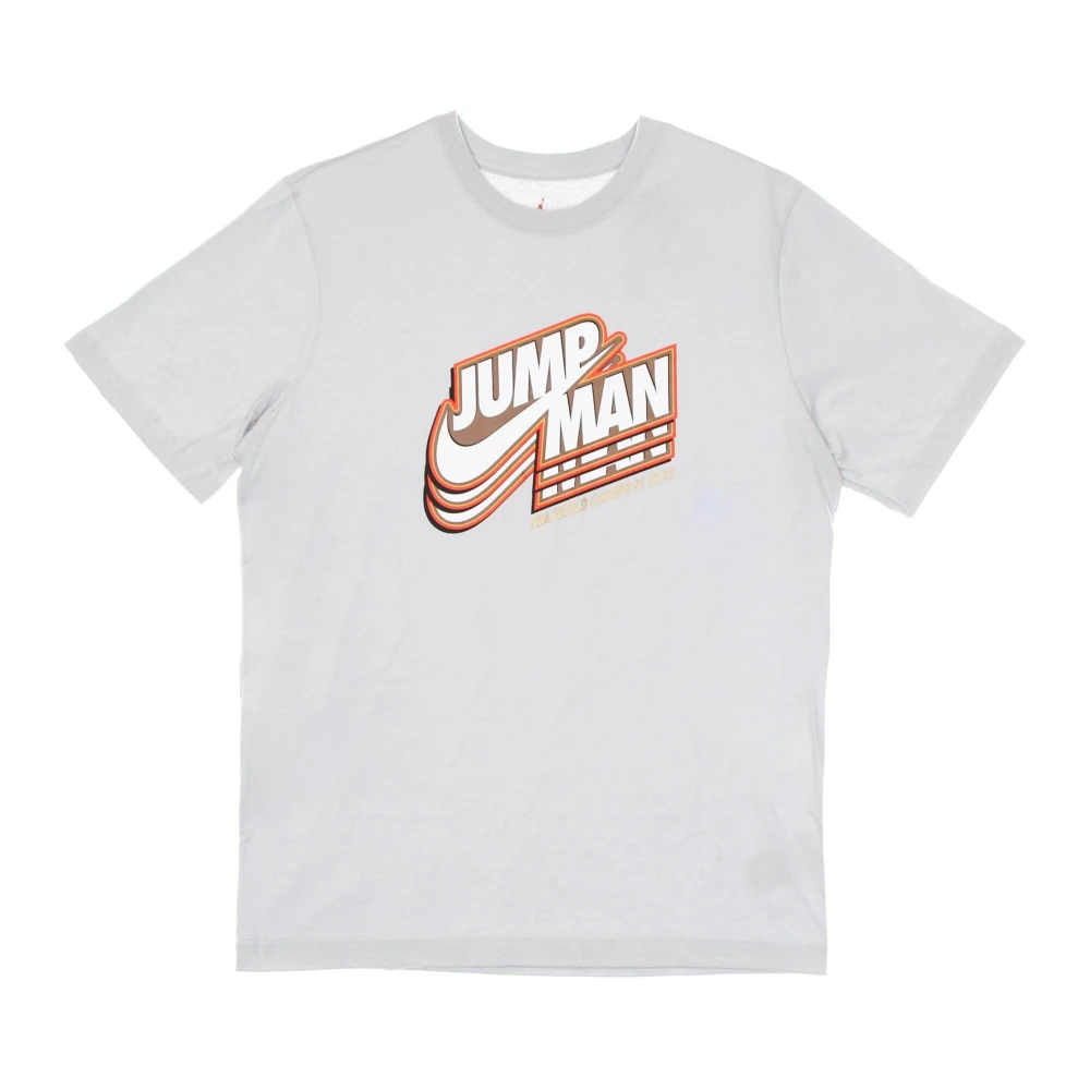 Jordan Jumpman Gfx Tee Heren T-shirt Gray Heren
