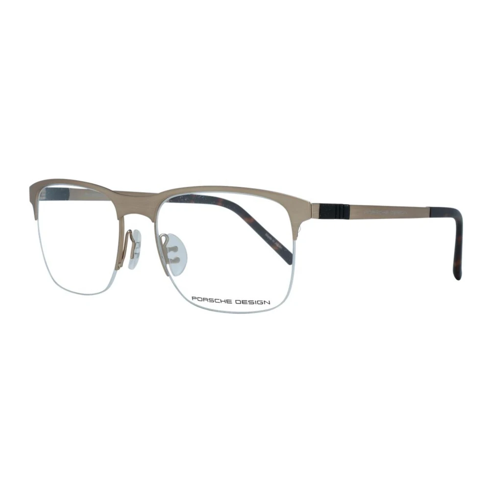 Porsche Design Gouden Titanium Half-Rim Optische Monturen Multicolor Heren