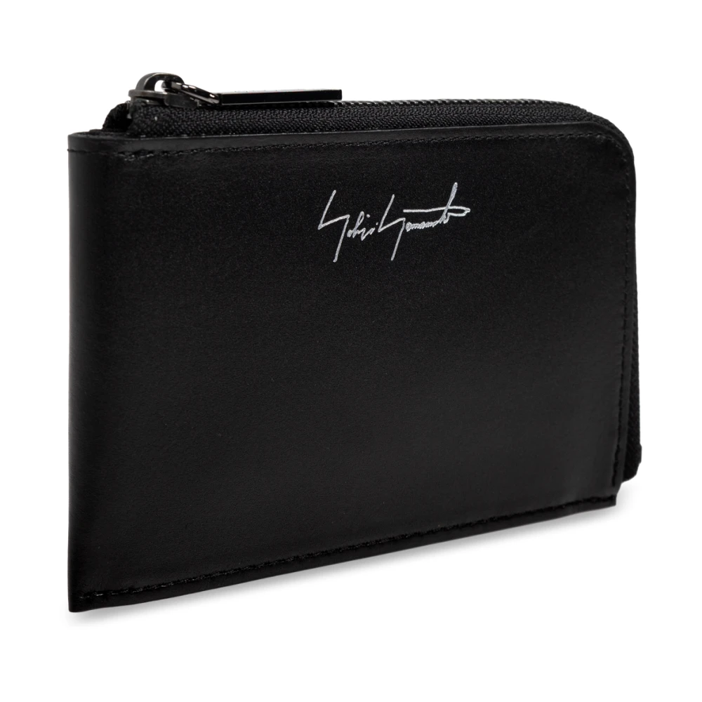 Yohji Yamamoto Leren portemonnee Black Unisex