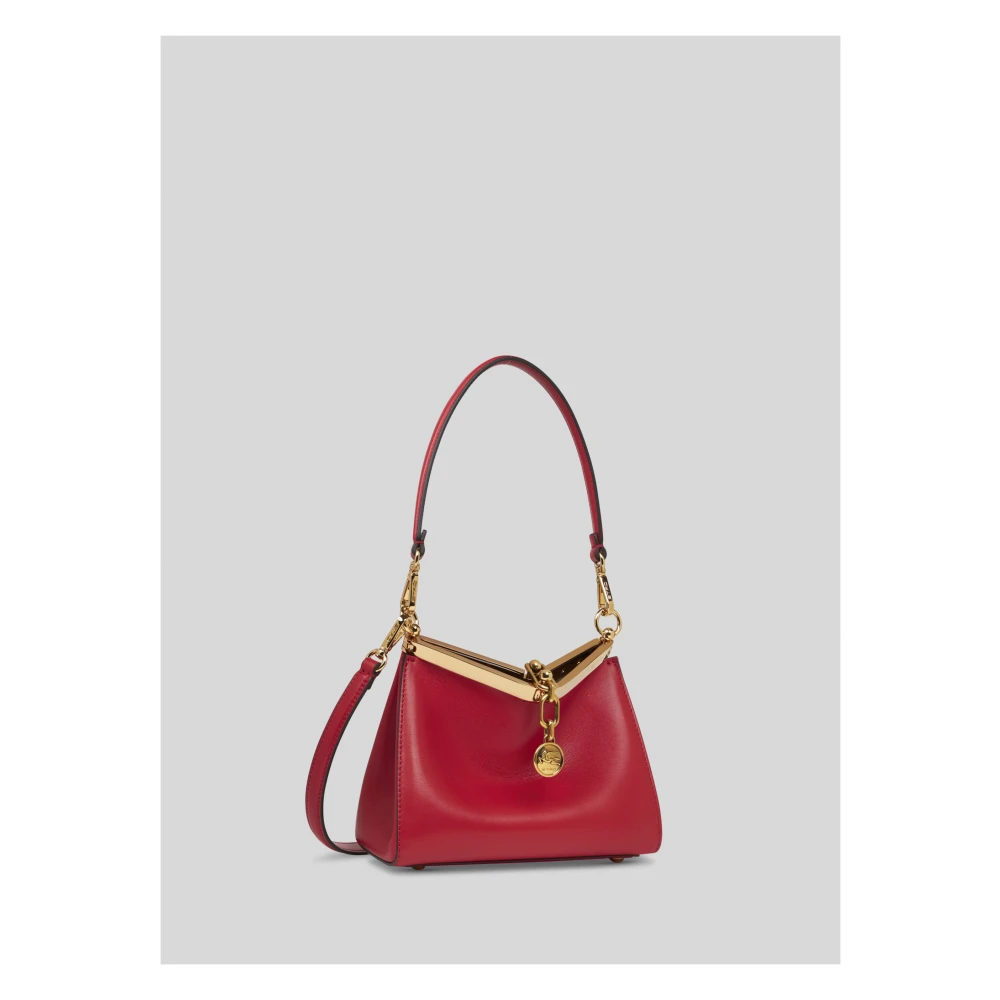 ETRO Rode Leren Mini Schoudertas Red Dames