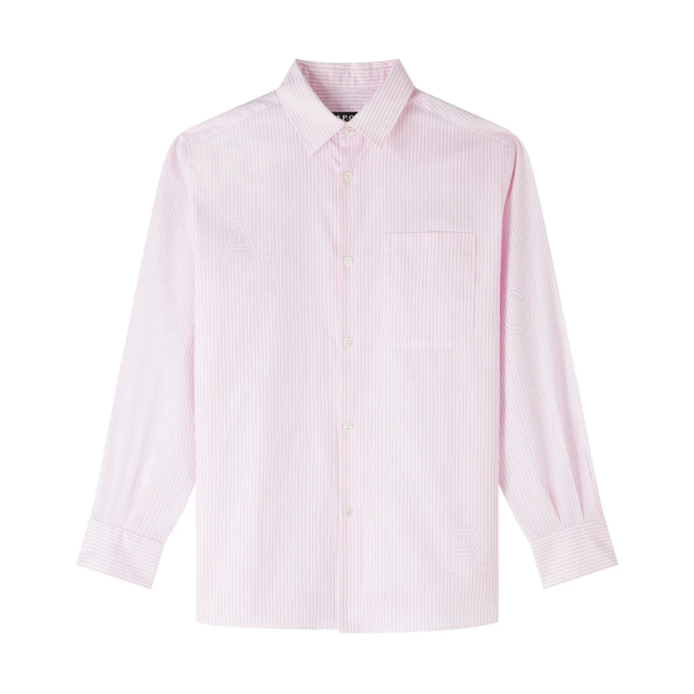 A.p.c. Vintage Oversized Roze Shirt Multicolor Dames