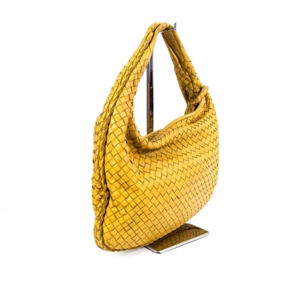 Bottega Veneta Vintage Pre-owned Leather handbags Yellow Dames