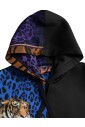 sweat-a-capuche-tigre-multicolore