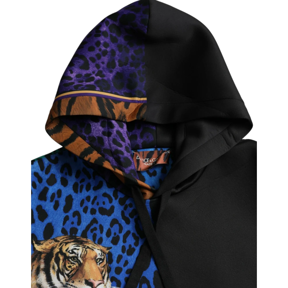 Dolce & Gabbana Multicolor Tijger Hoodie Multicolor Heren