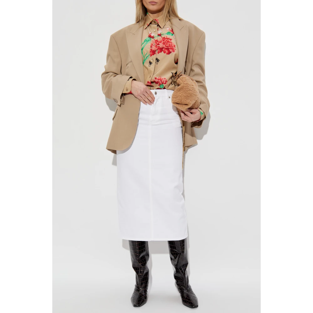 Moschino Denim rok White Dames
