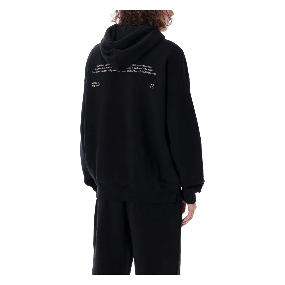 Off White Script Mary Skate Hoodie Zwart Multi Black Heren