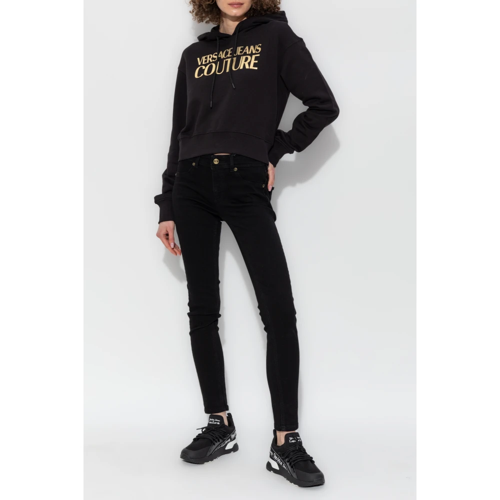 Versace Jeans Couture Capuchontrui Black Dames