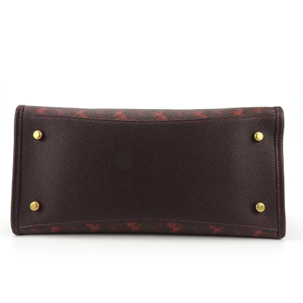 Coach Pre-owned Canvas handbags Red Dames
