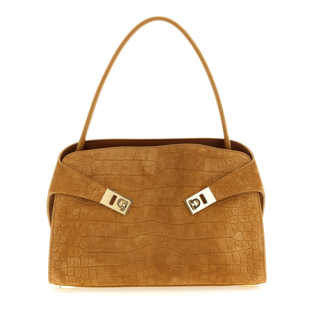 Ferragamo Bolso De Hombro Hug Soft (M) Bags Mujer Marrón  Bolso De Hombro Hug Soft (M)