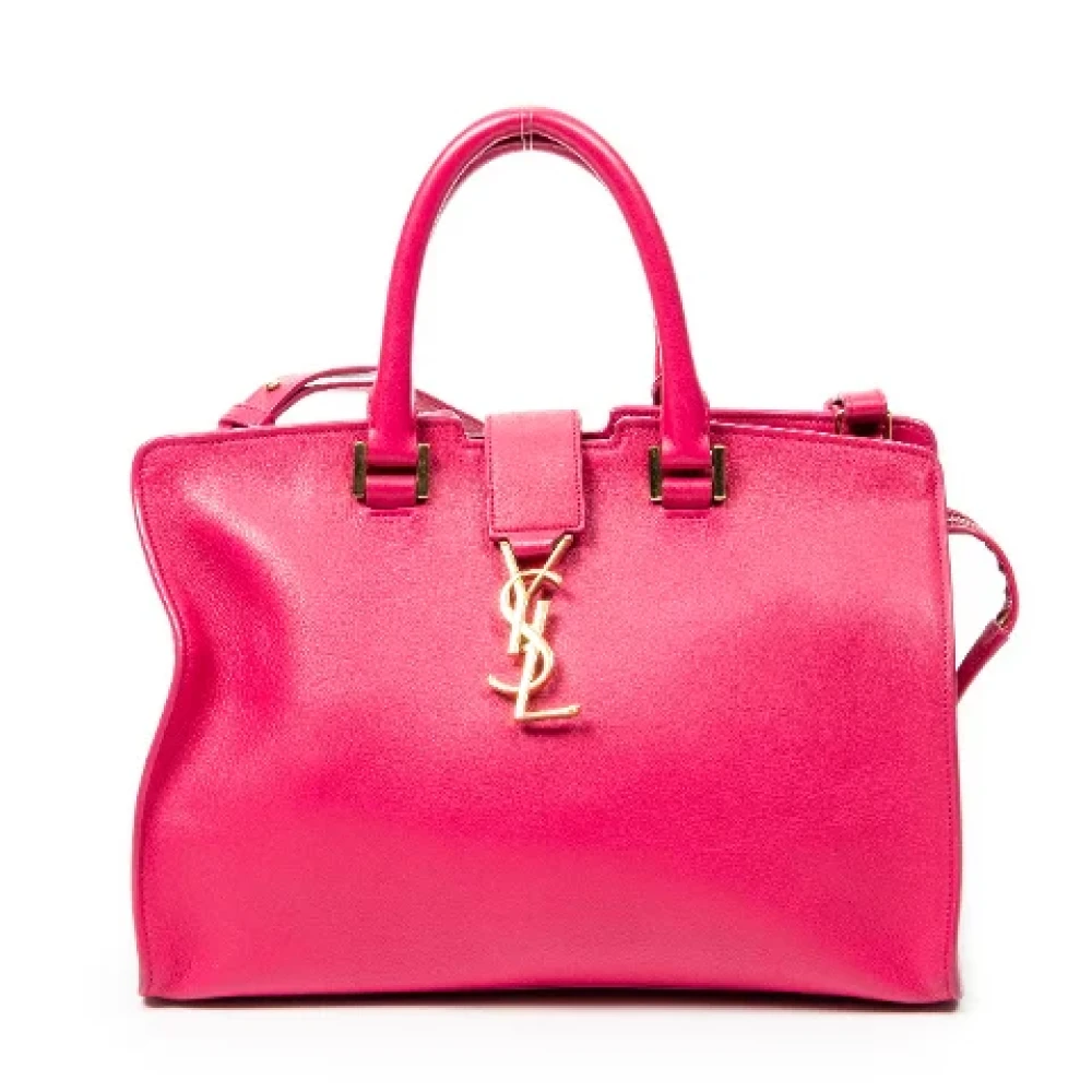 Saint Laurent Vintage Pre-owned Leather shoulder-bags Pink Dames