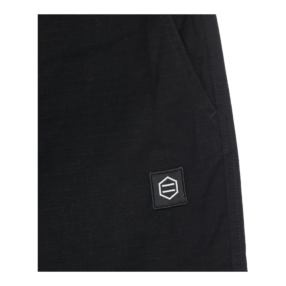 Dolly Noire Zwarte Ripstop Jogger Broek Black Heren