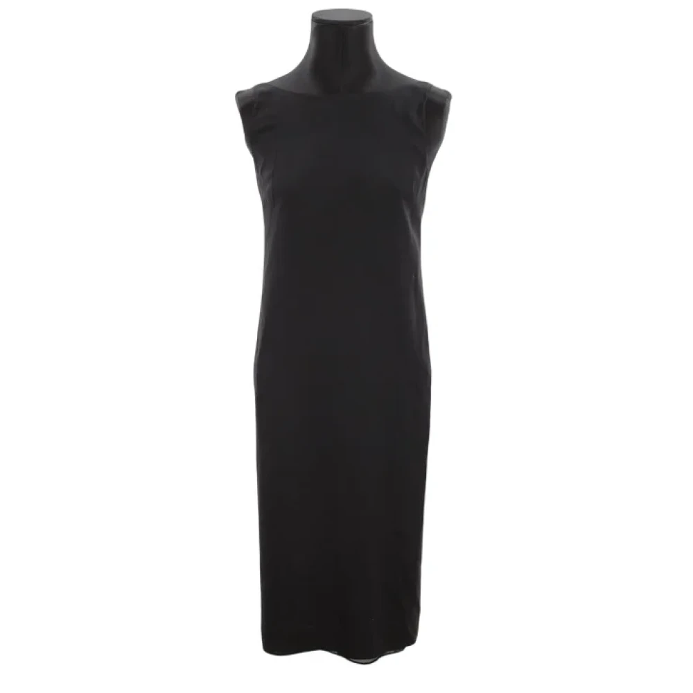 Jil Sander Pre-owned Silk dresses Black Dames