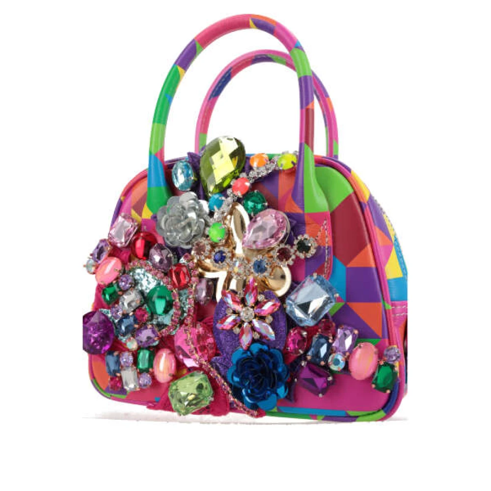 Comme des Garçons Multicolor leren handtas met zilveren hardware Multicolor Dames