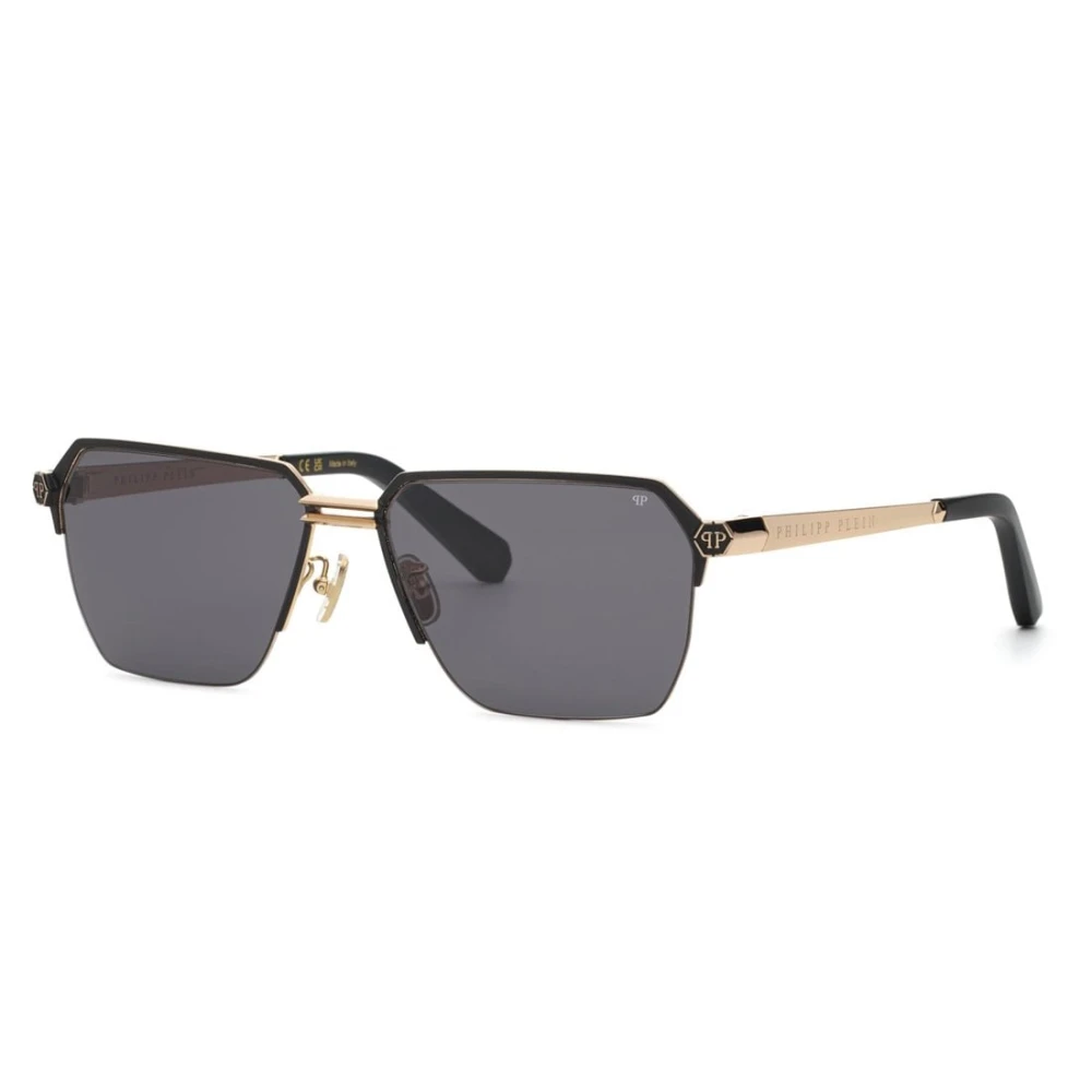 Philipp Plein Black Sunglasses, Male, 61 Mm, Spp225m Sunglasses
