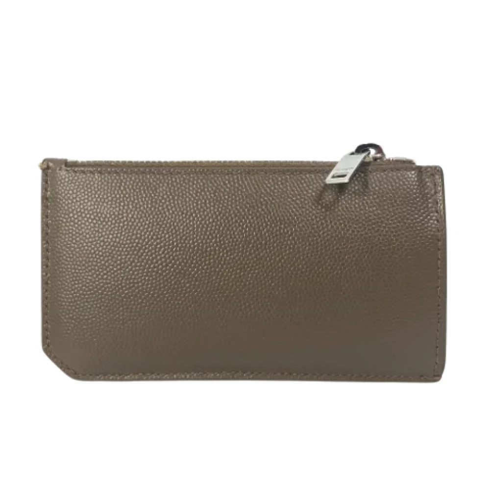 Yves Saint Laurent Vintage Pre-owned Leather wallets Brown Heren