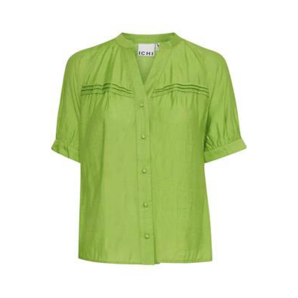 Ichi Groene Ihquilla Shirt Green Dames