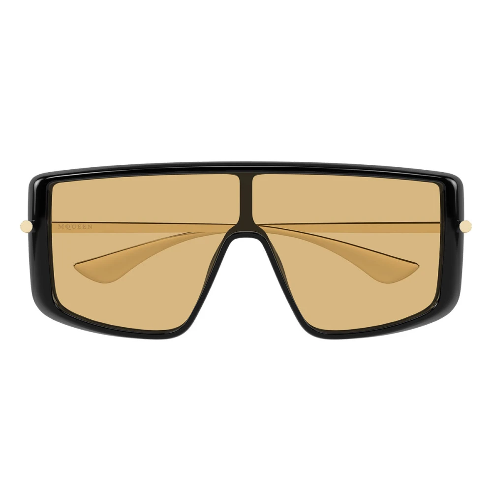 Alexander Mcqueen Women's Black Sunglasses, One Size, T-Bar Visor Sunglasses