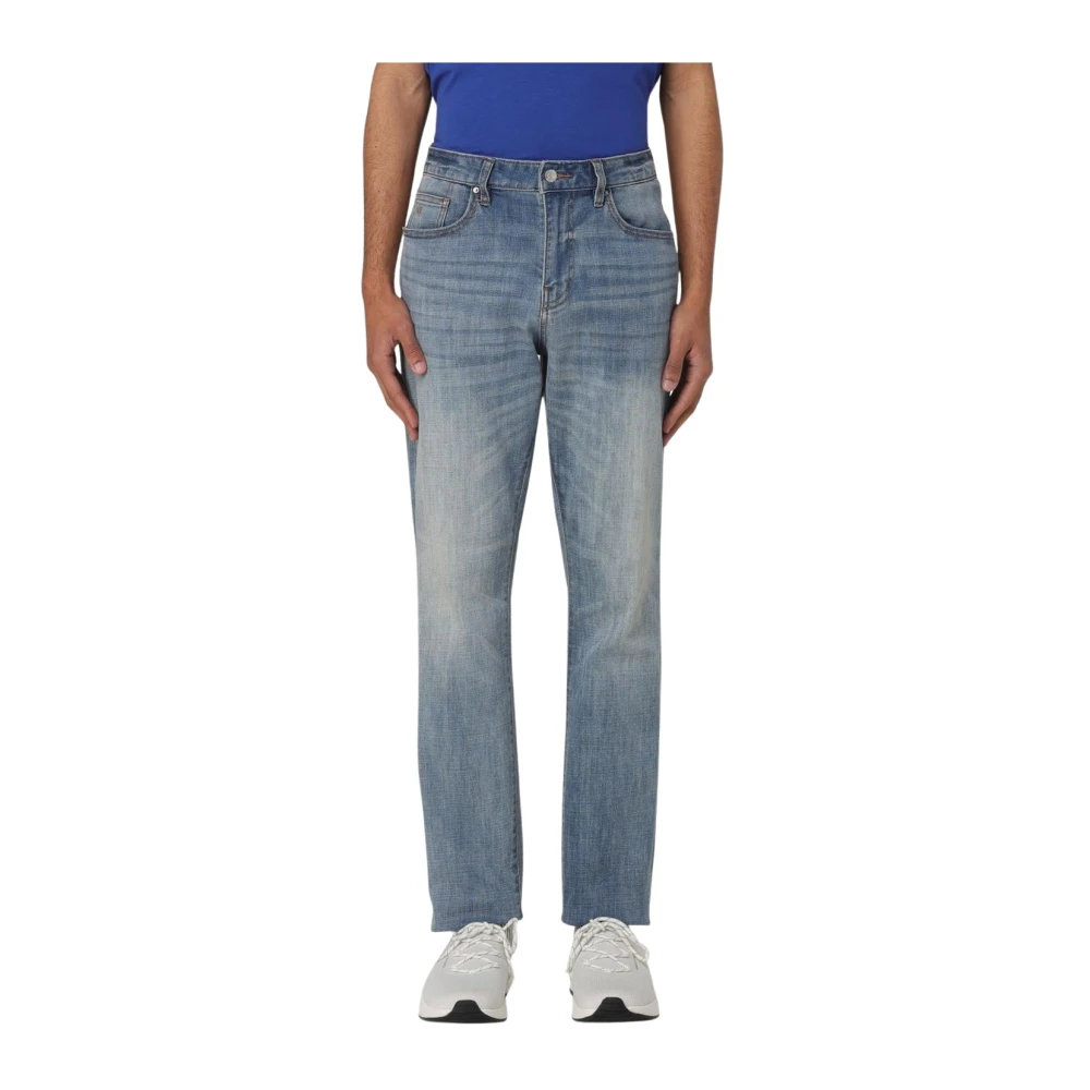 Armani Exchange Men's Blue Classic Denim Jeans