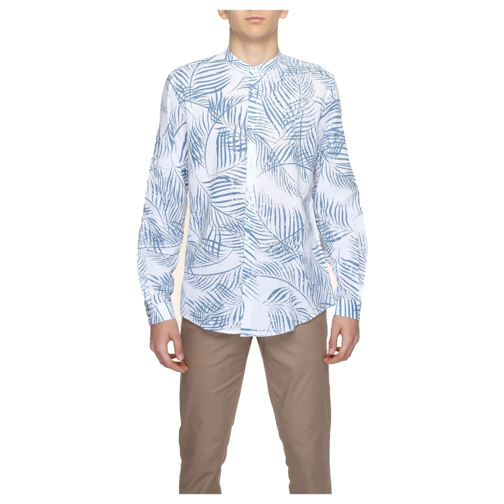 Antony Morato Heren Lange Mouwen Shirt Collectie Blue Heren