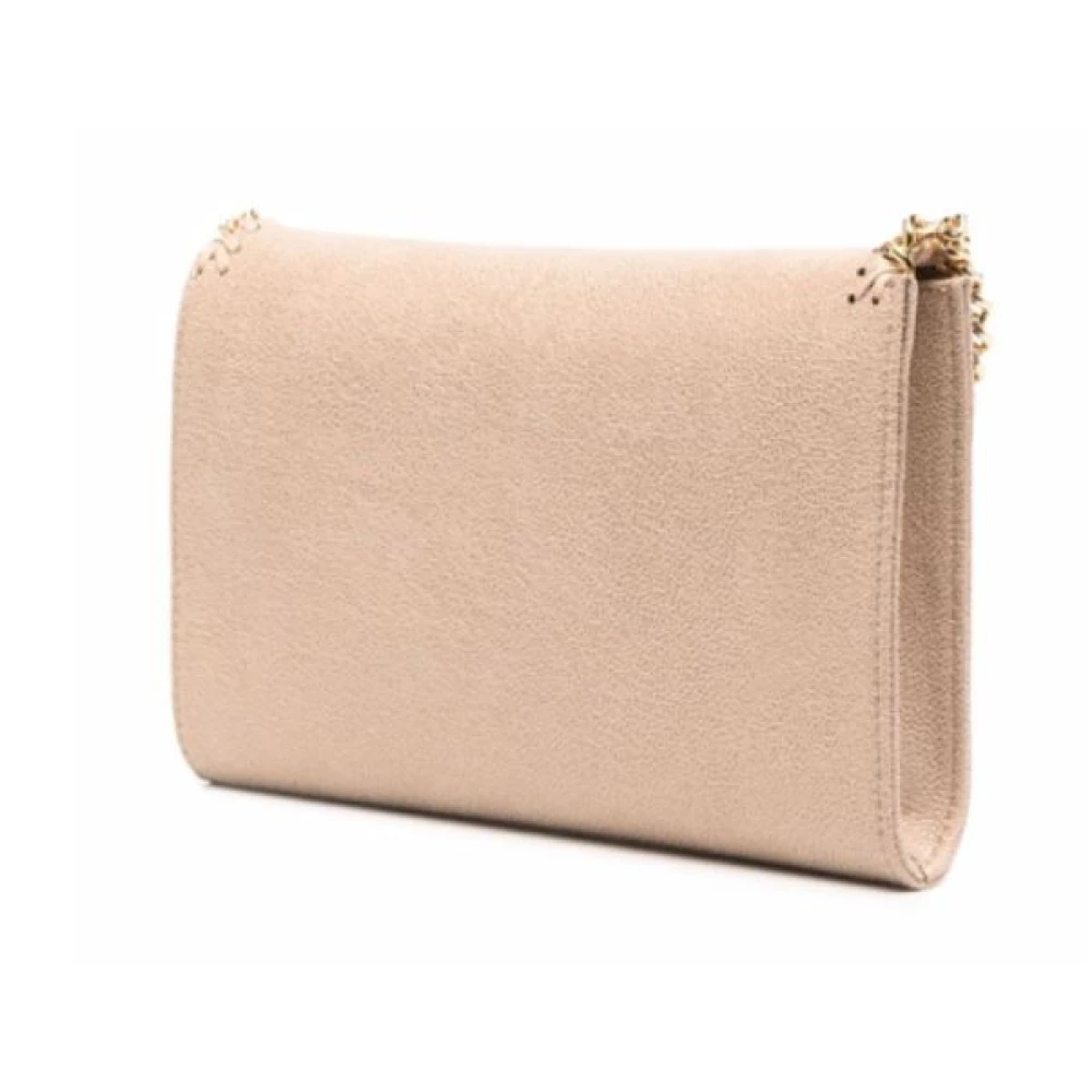 Stella Mccartney Veganistisch lederen ketting-link trim tas Beige Dames